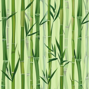 seamless pattern of bamboo stalks