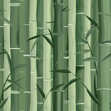seamless pattern of bamboo stalks