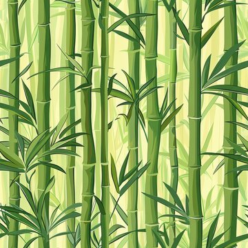 seamless pattern of bamboo stalks