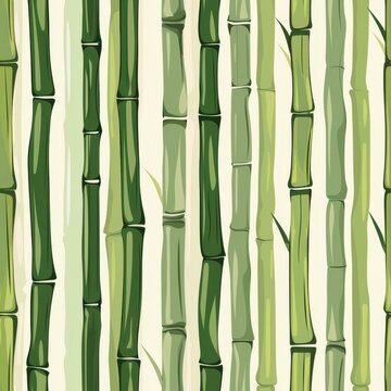 seamless pattern of bamboo stalks