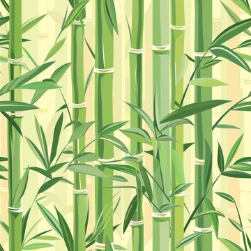 seamless pattern of bamboo stalks