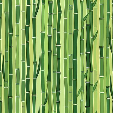 seamless pattern of bamboo stalks