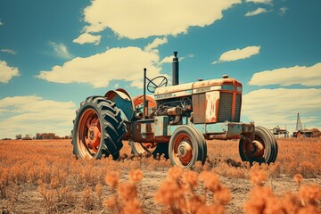 Sticker - Vintage tractors - Generative AI