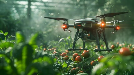 Poster - Innovative Smart Agriculture with Automated Drones and Sensors Monitoring Crops for Sustainable Farming