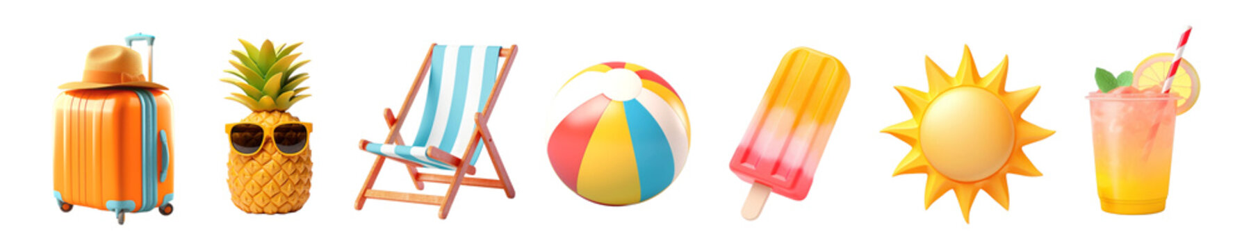 3d summer element set