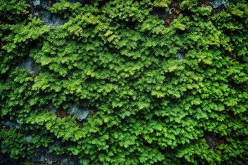 Wall Mural - green moss on the stone wall