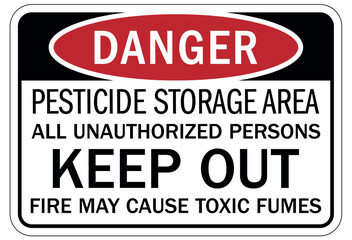 Wall Mural - Unauthorized person keep out sign