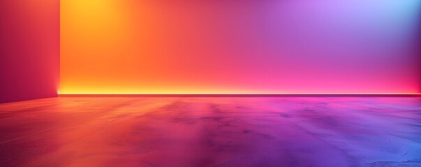 Poster - Vibrant Neon Gradient Backdrop for Striking Product Displays and Creative Concepts