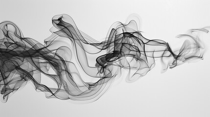 Wall Mural - colorful smoke neon light empty room 3d background.