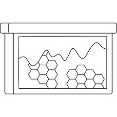 Wall Mural - Honeycomb Icon