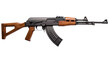 © Shutter2U - Russian Kalashnikov automatic machine assault rifle AK 47 isolated on transparent background PNG cut out clipart.