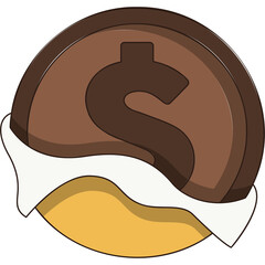 Sticker - Chocolate Coin Sticker