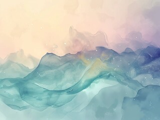 Canvas Print - Ethereal graphic background