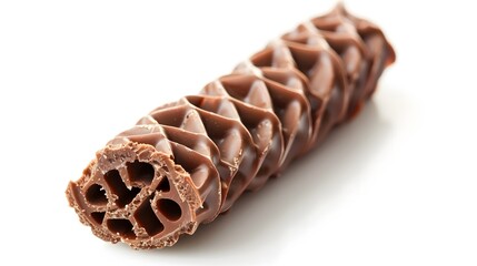 Wall Mural - Chocolate wafer sticks isolated on a white background