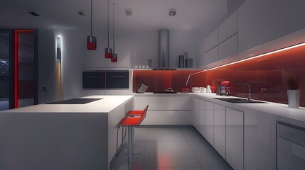 Wall Mural - kitchen an open plan 