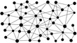 © Sumondesigner_42 - Lines and dots randomly placed and connected vector illustration. Network concept