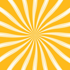 Poster - yellow spiral rays background. sunburst pattern abstract background. candy pattern. sunburst colorful vector background
