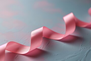 Wall Mural - cancer concept with pink ribbon