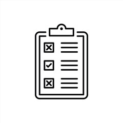 Wall Mural - clipboard icon. quality control, checklist, clipboard with check mark icon. vector illustration