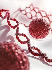 Poster - of red cells and dna strand