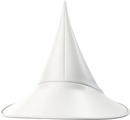 white witch fantasy hat isolated on white or transparent backgroud,transparency