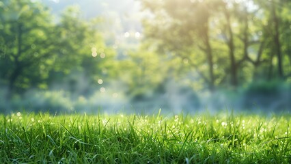 green grass and sun