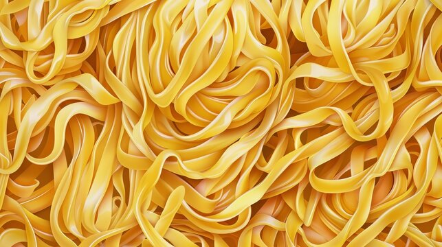 Continuous pattern featuring Chinese noodles and spaghetti.

