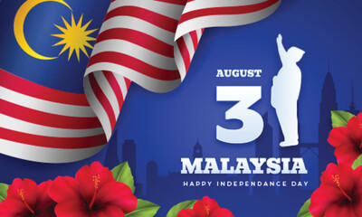 Malaysia Merdeka Background Design