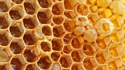 Poster - The geometric pattern of the honeycomb fascinated scientists for centuries, inspiring breakthroughs in mathematics and engineering.