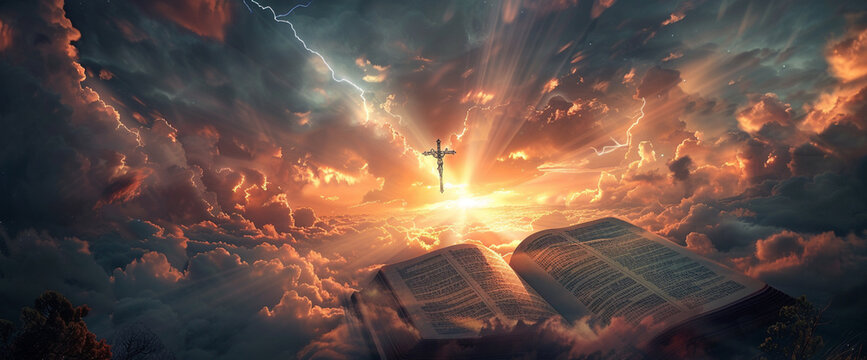 The Holy Bible concept illustration