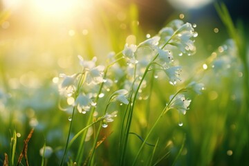 Sticker - Flower wildflower grassland sunlight.