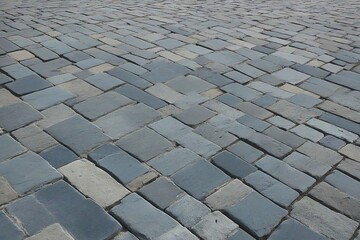 Wall Mural - stone block paving