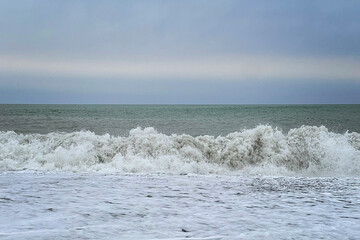 Wall Mural - nature. sea wave background, travel concept
