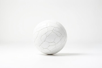 Sticker - White Geometric Ball on White Background