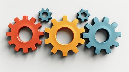 team dynamics an icon of gears working together, representing managing and optimizing team dynamics