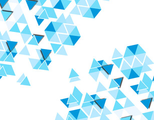 Blue triangle background