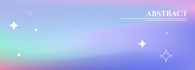 Poster - Y2K background with vivid mesh neon gradient background, techno decorative art, empty backdrop and banner, vector illustration.