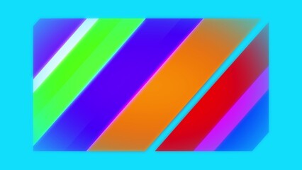 Wall Mural - Glowing abstract geometric background with glossy stripes.