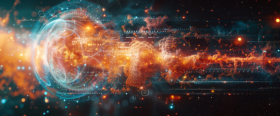 Fototapete - Digital Abstract Background