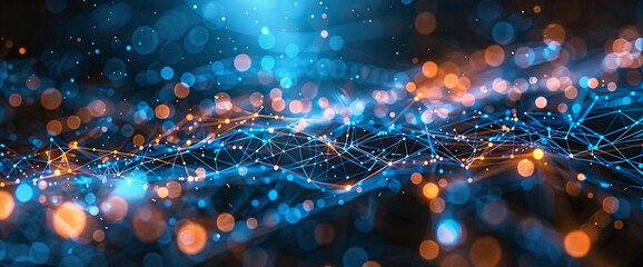 Wall Mural - visual representation of a digital world