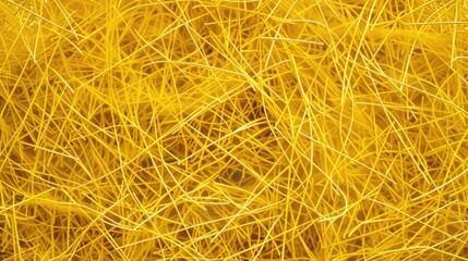 Aufkleber - A myriad of yellow lines interwoven to create an abstract backdrop