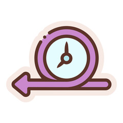 Sticker - past time icon