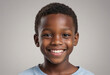 © jarntag - portrait view of a regular happy smiling Africans boy , ultra realistic, candid, social media, avatar image, plain solid background