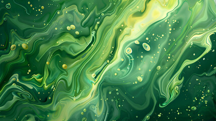 Abstract beautiful background of mixed shades of green with a marble pattern  Liquid colorful green emerald paint diffusion background,Abstract colors, backgrounds and textures,Abstract background 