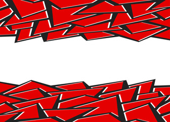 Poster - abstract background with reflective geometric pattern