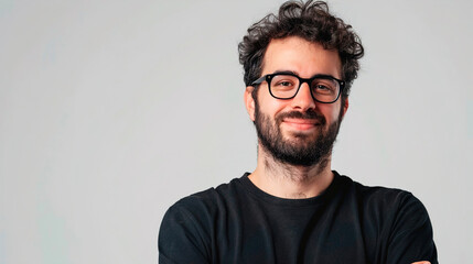 Wall Mural - portrait of a man with glasses