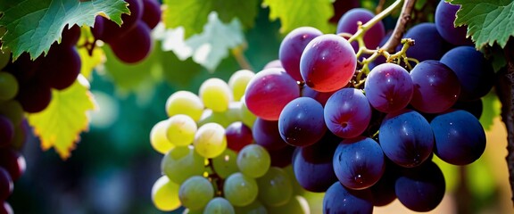 Cluster big grape background Abundant Grape Clusters as Backgrou