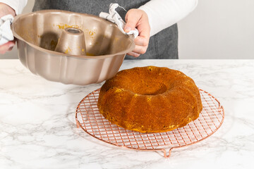 Wall Mural - Delicious Homemade Pumpkin Bundt Cake Recipe