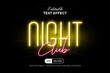 © Mockmenot - Neon Text Effect Light Style. Editable Text Effect Vector.