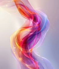 Poster - Wavy colorful abstract background